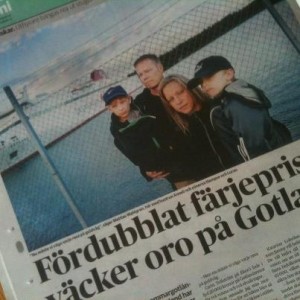 Faximil på artikel i DN 30 juni