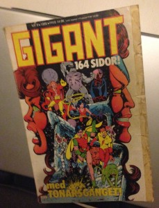 Bild på omslaget av Gigant nummer 8 1985.