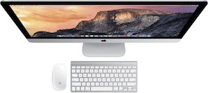 Bild på en iMac
