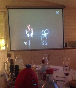 Schlagerparty hos lillasyster i Roma. 