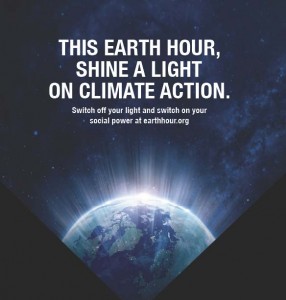 Earth Hour. Ett enkelt sätt att agera för klimatet och miljön. Även om det såklart inte hjälper med en timme om året...