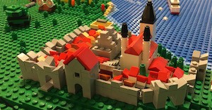 Bild på Visby från utställningen på Fenomenalen