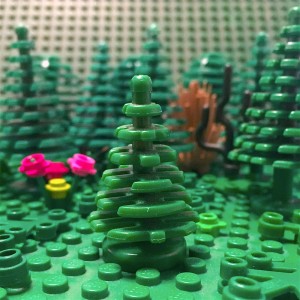 Bild på plastgranar av Lego.