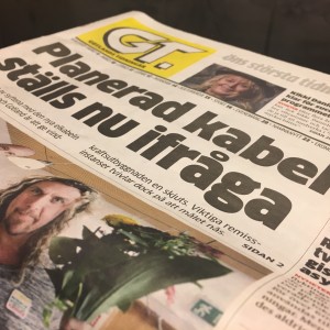 Jo, men rubriken var kanske inte den bästa. Däremot är ämnet väldigt viktigt. En ny kabel kan inte ifrågasättas.