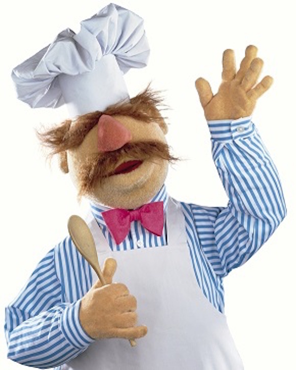 Jag kanske inte är lika kass i köket, men... Den svenske kocken från Mupparna, som han beskrivs på Wikipedia.